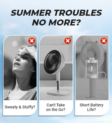 🌞Summer Hot Price Only Today🔥Portable Handheld & Foldable Silent Cooling Fan