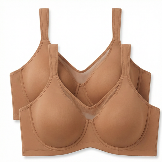 🏆Last Day £14.99!!- BUY 1 GET 1 FREE(Add 2pcs to your shopping cart)💐Women's Elegant Sheer Full Coverage Plus Size Bra