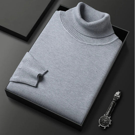 ⏳ 2026 Hot Sale!  ⏰Men's Solid Color Premium Turtleneck Sweater👔