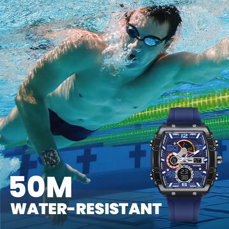 ⚡LED Backlight+Stopwatch Technique💥Smael Technology Style Digital Watch