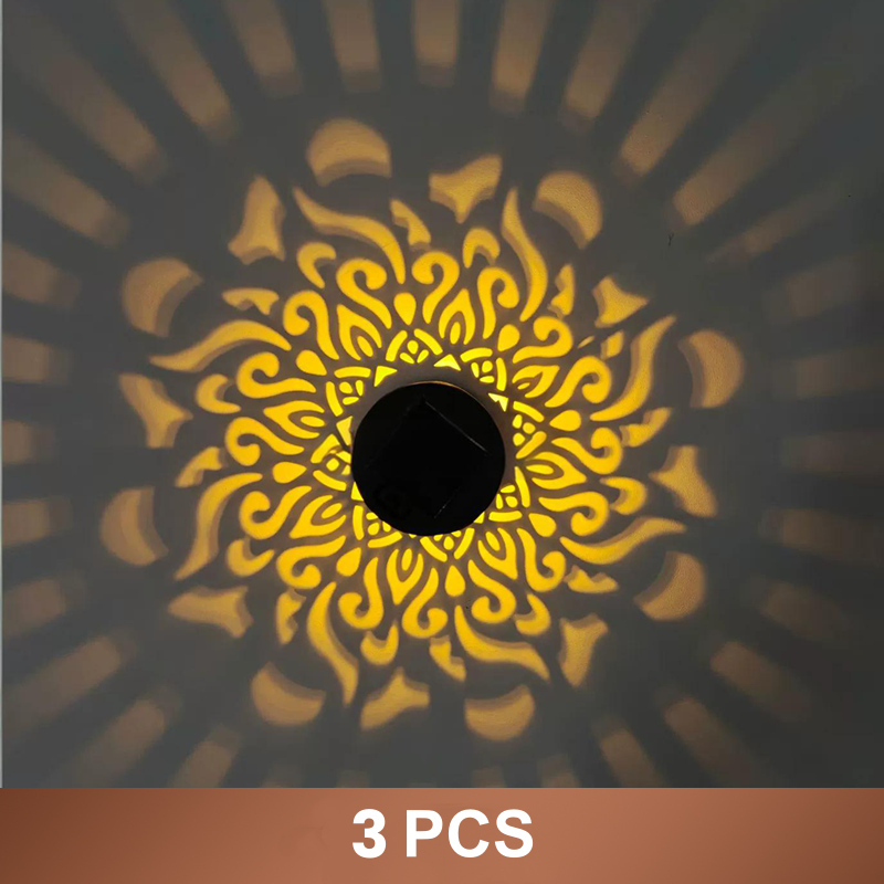 🌞 50% OFF NOW! 🌀 Solar Mandala Light – Stunning Pattern Projection, 2-in-1 Floor & Wall Design & IP65 Waterproof Auto On/Off 🌿