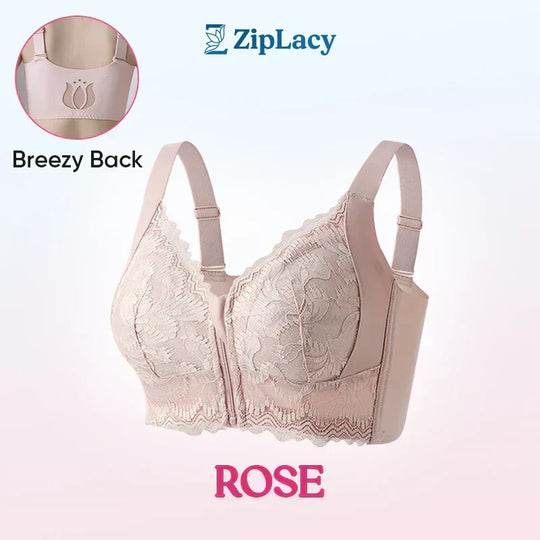 🤩LAST DAY SALE-49% OFF🔥Women's Comfortable Front Closure Lace Posture Support Bra