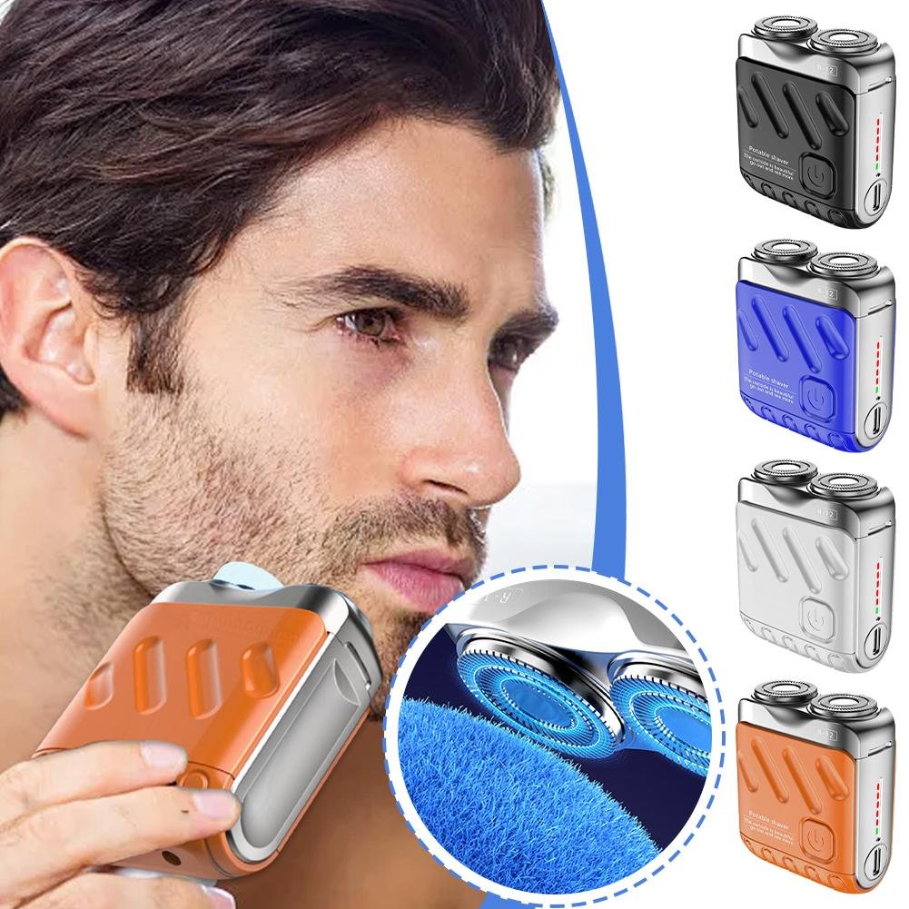 🔥2025 New Design 50% Off🔥Mini Electric Rotary Dual Ring Pocket Shaver