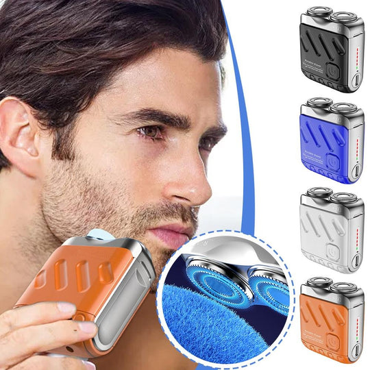 🔥2025 New Design 50% Off🔥Mini Electric Rotary Dual Ring Pocket Shaver