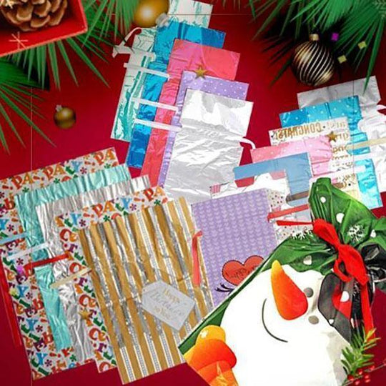 🔥Rebajas de Navidad 49% de descuento🎅Bolsas de regalo navideñas con cordón (biodegradables)🎁