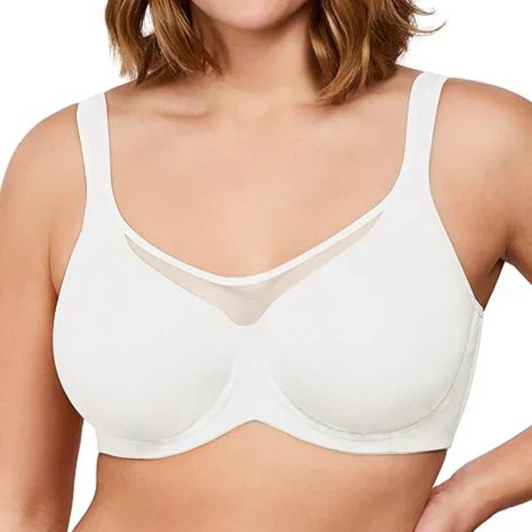 🏆Last Day £14.99!!- BUY 1 GET 1 FREE(Add 2pcs to your shopping cart)💐Women's Elegant Sheer Full Coverage Plus Size Bra