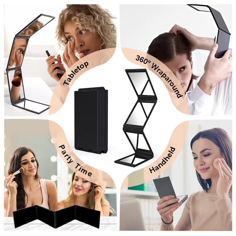 💥360° Folding Self Haircut & Makeup Mirror -  Head Back View Available