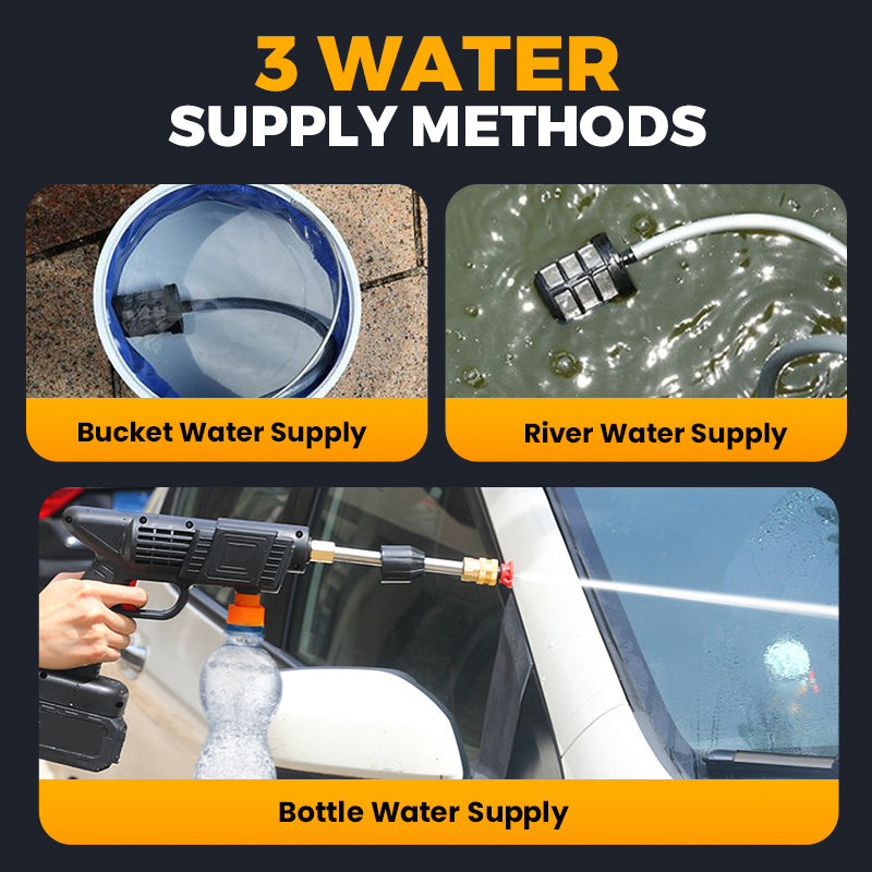 💦 50% OFF INSTANT! 🔥 2025 Cordless Portable Pressure Water Blaster - Multi-Function Cleaning for Cars/Patios/Bikes, Rechargeable & High-Power 🚗✨