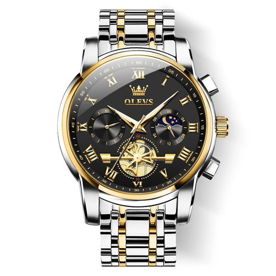 🎁Ardú Céime an Lae Deiridh🔥Uaireadóir Grianchloch Dodecagon Dearaidh Só Uaireadóir Láimhe Ilfheidhmeach Nua d'Fhir