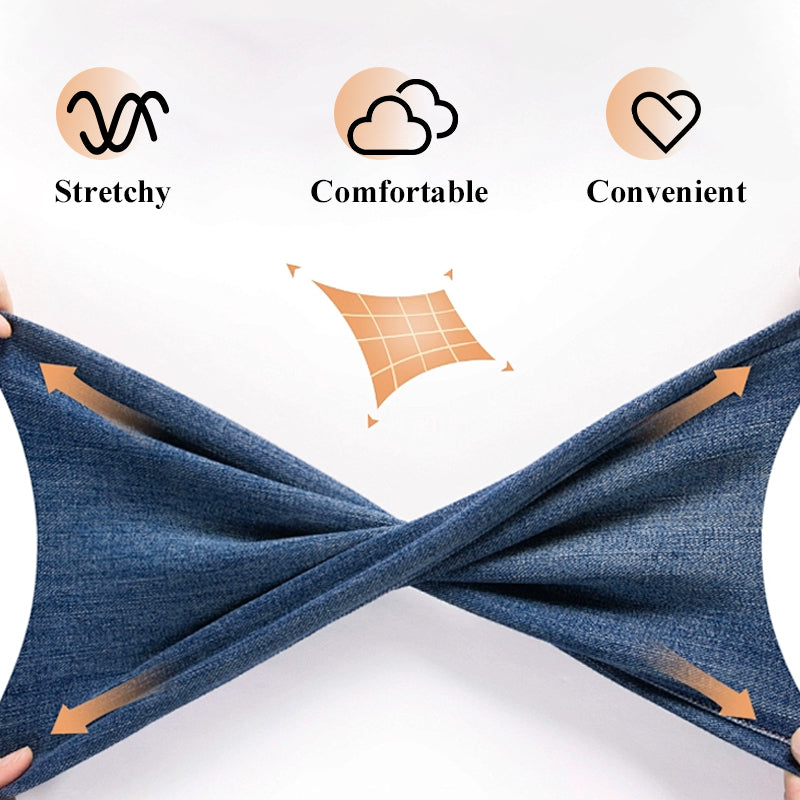 Saldi imperdibili 49% di sconto👖Jeans elasticizzati con controllo della pancia - Pannello in vita liscio, tasche che modellano i glutei, sensazione di morbidezza 🍑