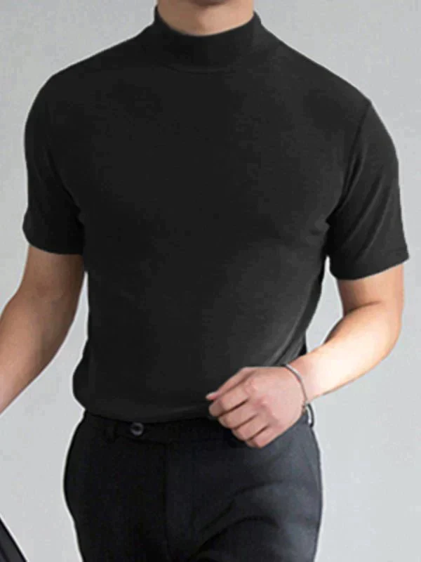 🔈🔈2026 Hot Sale – 50% Discount🎁Men's High Neck Slim Fit T-shirt