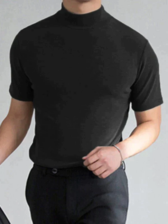 🔈🔈2026 Hot Sale – 50% Discount🎁Men's High Neck Slim Fit T-shirt