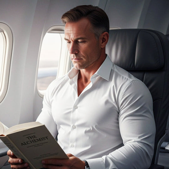 🔥50% OFF!🔥Men's Solid Color Lapel Long Sleeve Button-Down Shirts