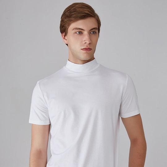 🔈🔈2026 Hot Sale – 50% Discount🎁Men's High Neck Slim Fit T-shirt