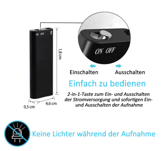 🎙️ 60% OFF NOW ! 🔥 Mini Voice Recorder – Smart Sound Capture, Compact & Easy to Use, Long Battery Life 🔋