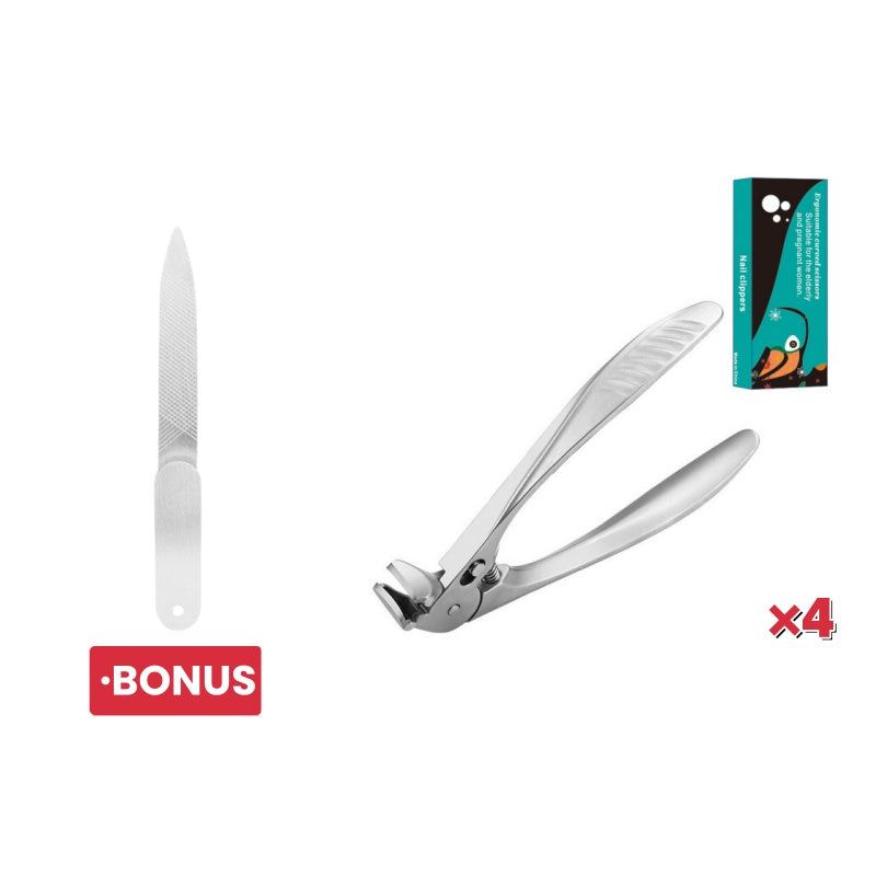 ⏳ 50% OFF – LAST DAY! 📢 Stainless Steel Nail Clipper with Curved Precision Blades – Effortless for Thick Nails & Seniors! ✂️✨