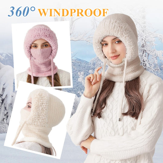 🌸Hot Sale 50% OFF❄️Women's Outdoors Windproof Scarf Hat