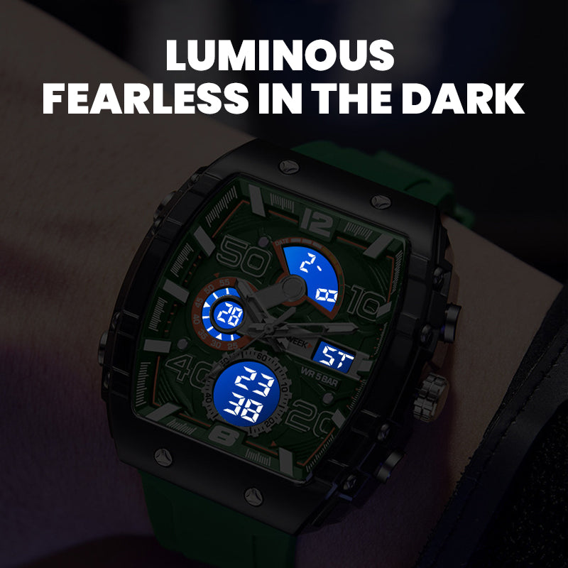 ⚡LED-taustavalo + sekuntikellotekniikka💥Smael Technology -tyylinen digitaalikello