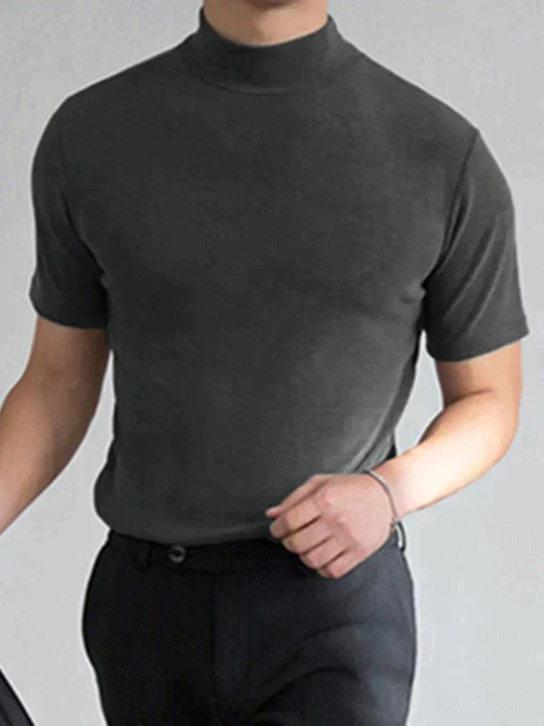 🔈🔈2026 Hot Sale – 50% Discount🎁Men's High Neck Slim Fit T-shirt