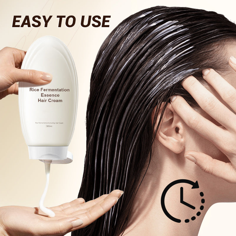 🔥Crema per capelli all'essenza di fermentazione del riso