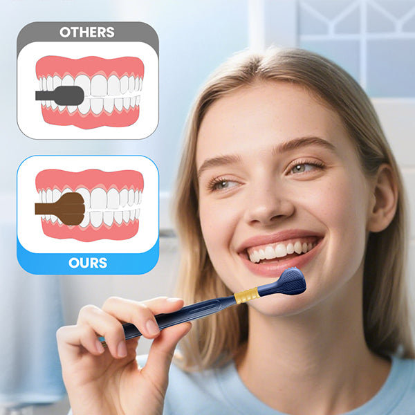 Three-head multi-angle cleaning toothbrush to ensure your oral safety