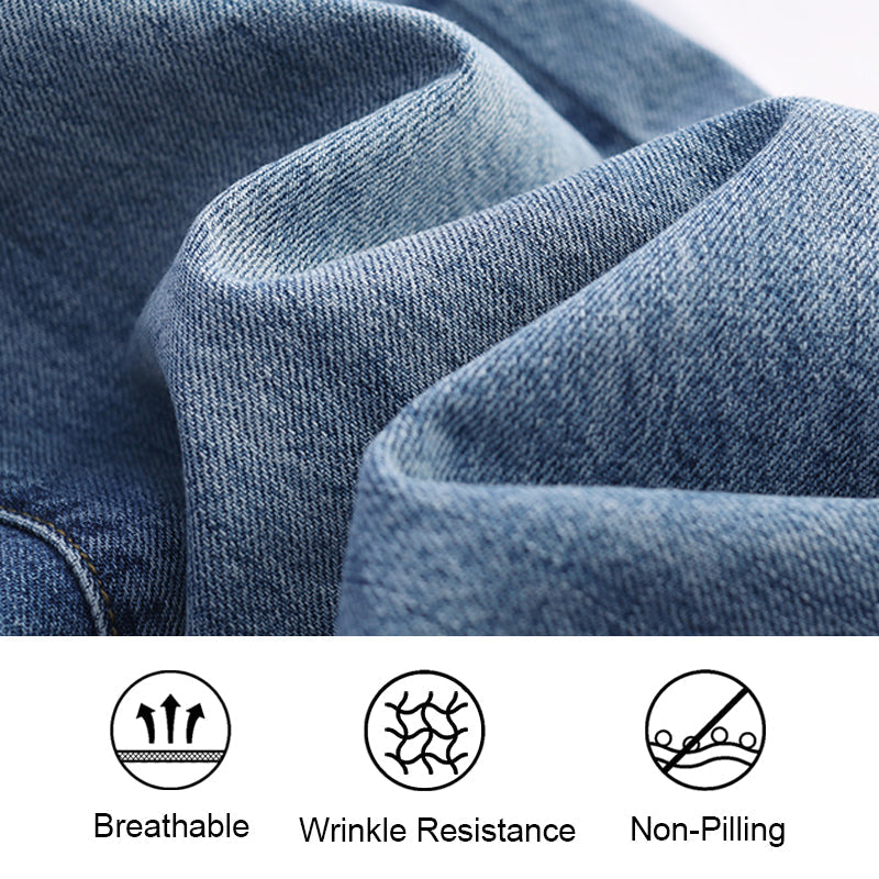 Saldi imperdibili 49% di sconto👖Jeans elasticizzati con controllo della pancia - Pannello in vita liscio, tasche che modellano i glutei, sensazione di morbidezza 🍑