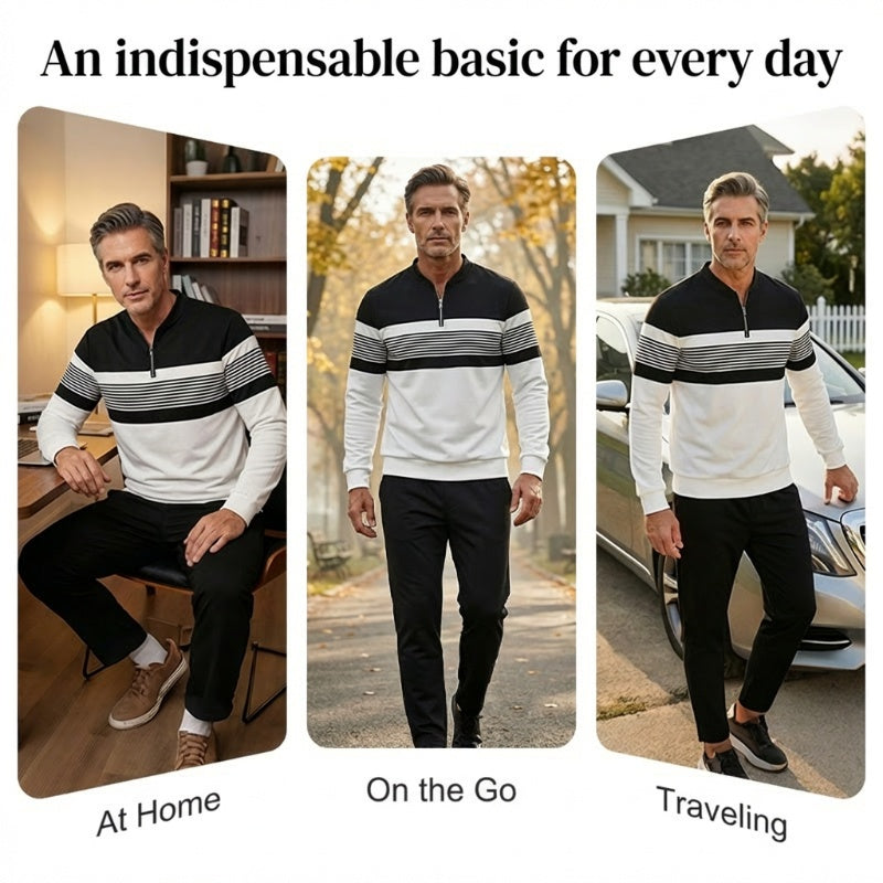 🔥🧵 Men's Graphic Print Pullover & Pants Set – Bold streetwear style. Ultimate comfort for lounging or errands. 🎨👖 Complete look, zero effort. Shop now!
