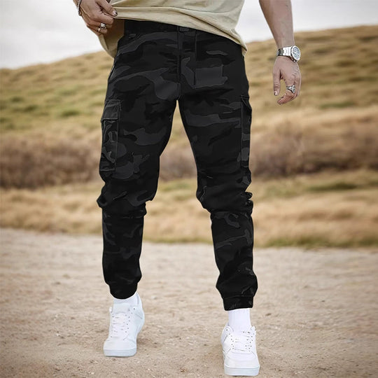 Pantalon de travail décontracté à motif camouflage
