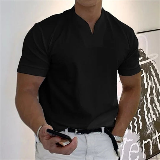 🥳2026 HOT SALE🥳💞50K+ SOLD!💥💎Men Gentlemans Business Short Sleeve Fitness T-shirt
