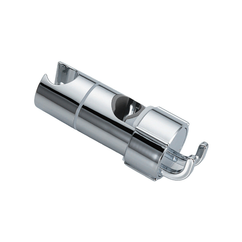 Hole-free shower head bracket with sliding sleeve, adjustable height rod, hook and mounting bracket for shower unit and shower head