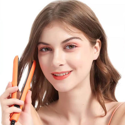 2-in-1 Mini Curling Wand & Flat Iron Hair Straightener-Sempurna untuk setiap gaya!