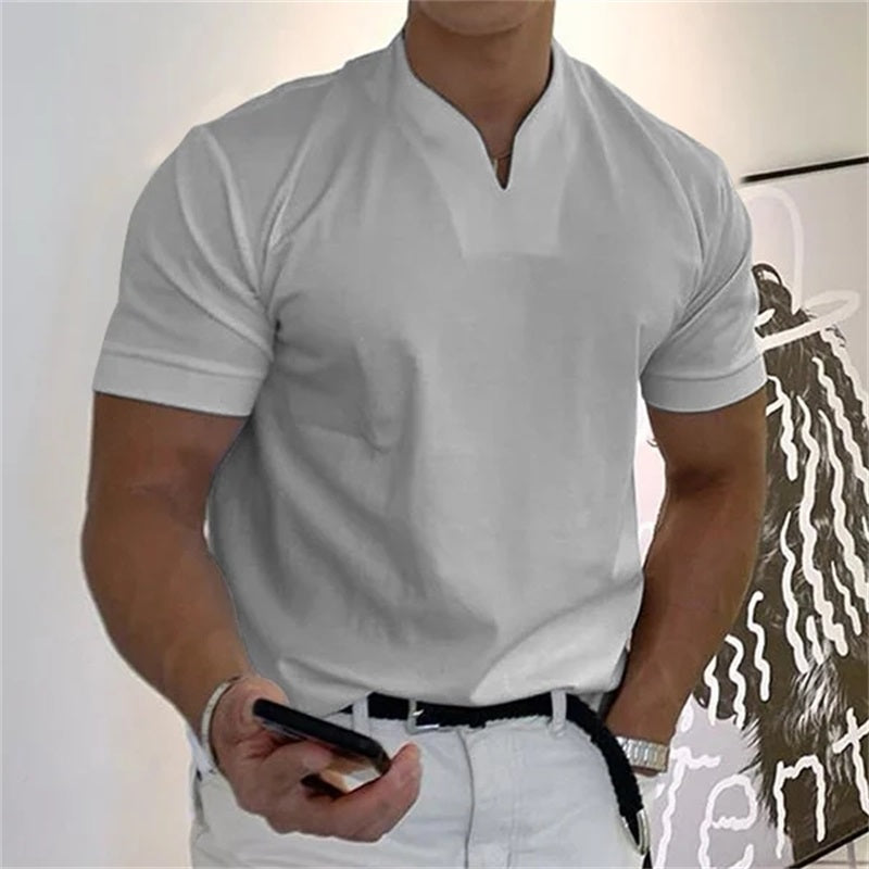 🥳2026 HOT SALE🥳💞50K+ SOLD!💥💎Men Gentlemans Business Short Sleeve Fitness T-shirt