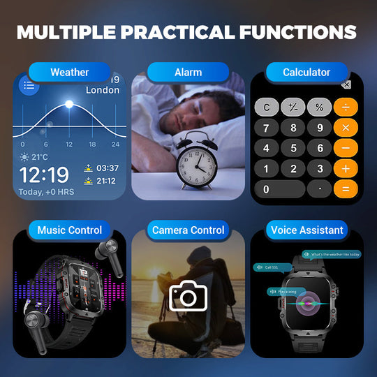 📣💧Vattentätning Den ultimata följeslagaren utomhus⌚ Robust smartklocka för utomhusbruk - 100+ sportlägen