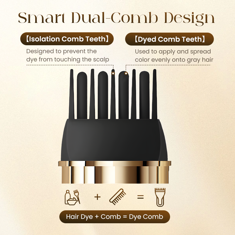2-in-1 Convenient Hair Dye Comb For Gray Hair