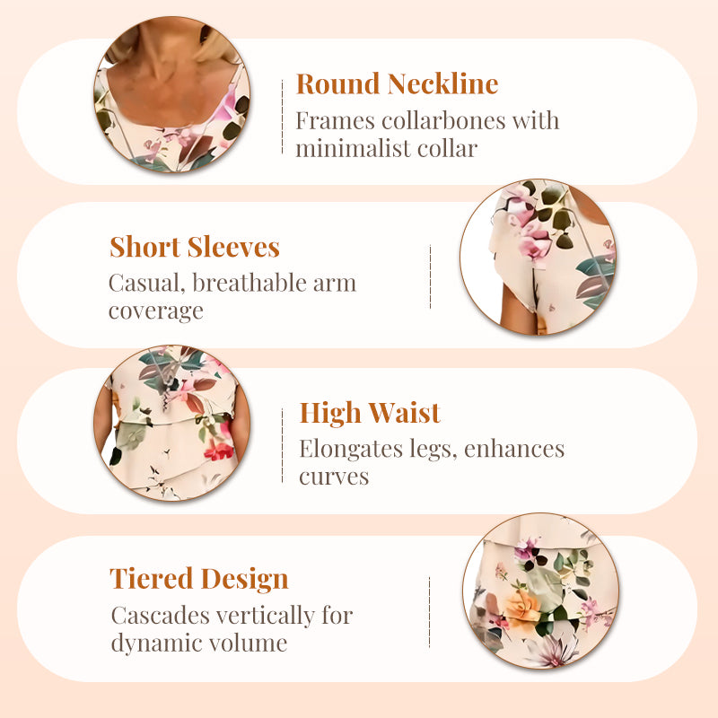 Floral Cascade Maxi Dress – Breezy & Figure-Flattering Fit