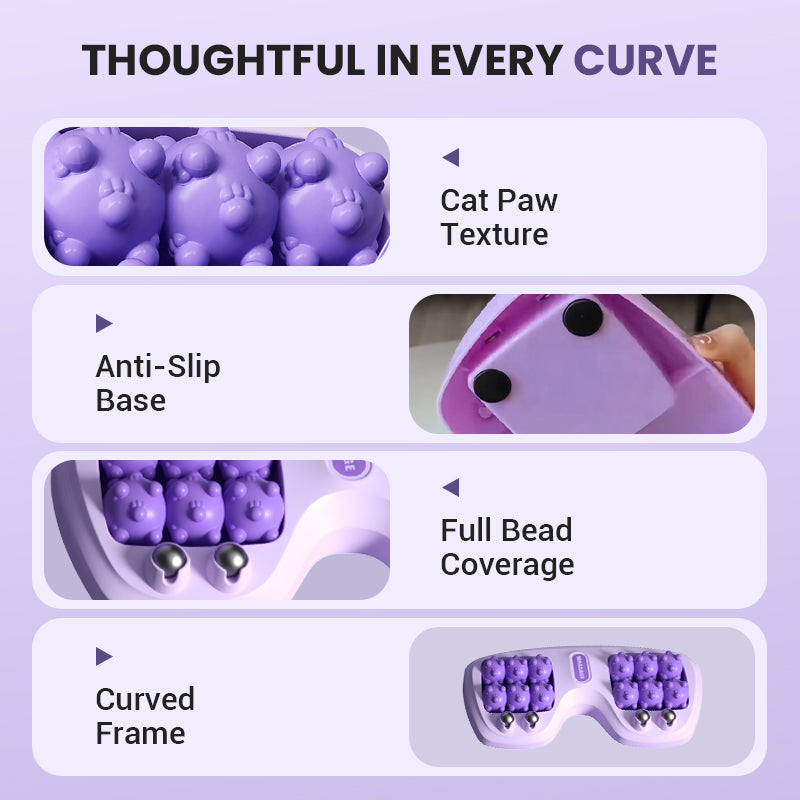 ⏰Het rea💜Bärbar dubbel fotmassagerulle💜