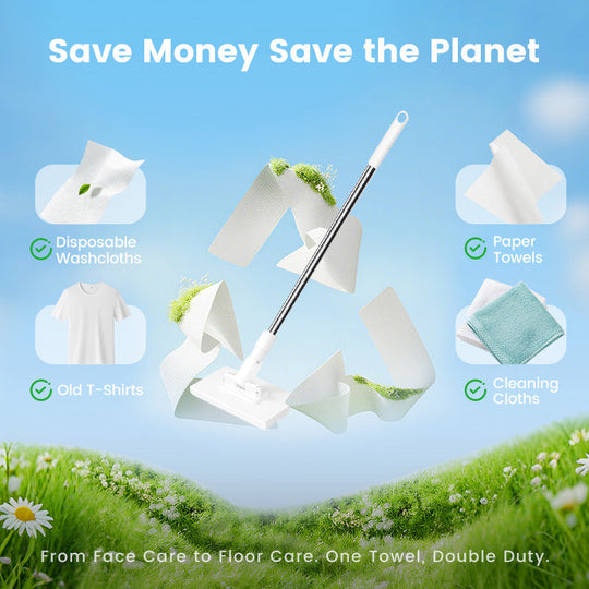 💥 Last day! 50% Off 💥Disposable Dust Mop with 4 Reusable Cloths
