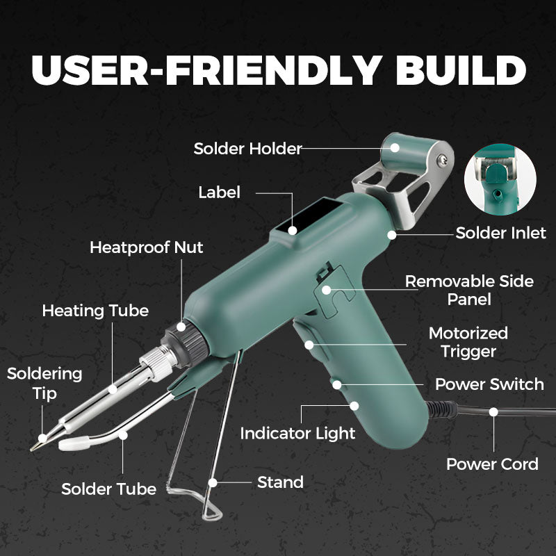💥Time-limited Special⌛ High-efficient 80W Electric Sodering Iron（with Stainless steel solder wire）