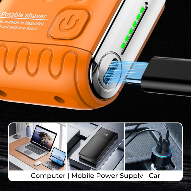 🔥2025 New Design 50% Off🔥Mini Electric Rotary Dual Ring Pocket Shaver