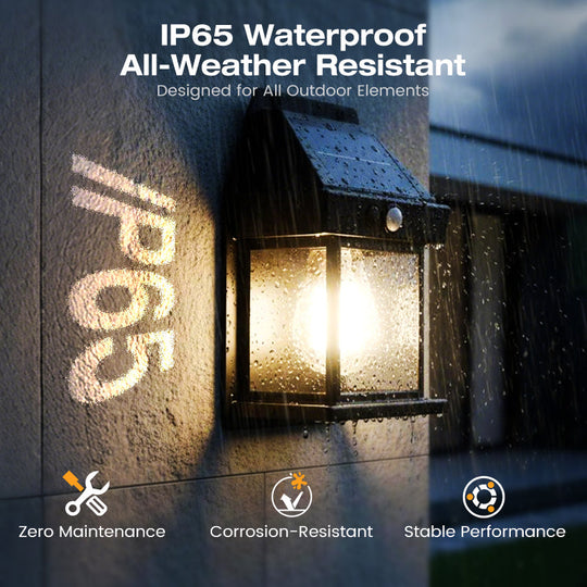 💡SOLAR WALL LIGHT - Motion Sensor & Weatherproof