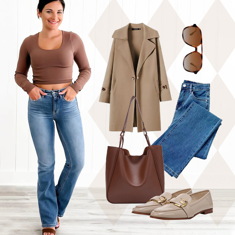 Saldi imperdibili 49% di sconto👖Jeans elasticizzati con controllo della pancia - Pannello in vita liscio, tasche che modellano i glutei, sensazione di morbidezza 🍑