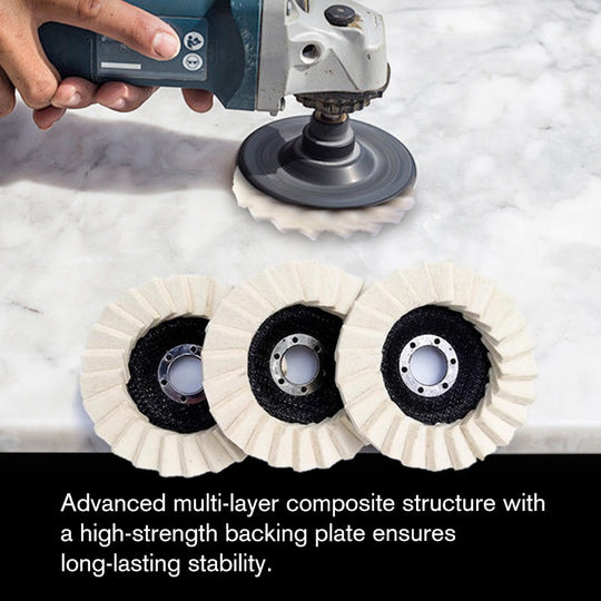 ⚙️ BUY 1 GET 1 FREE! 🔥 Wool Felt Flap Polishing Disc – High-Performance, Fine Polishing & Long-Lasting Use ✨