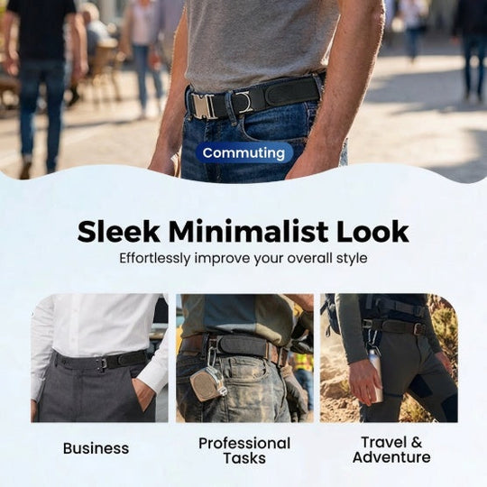 👖Last Day Special Price👍✨ No-Buckle Elastic Belt for Men & Women – Adjustable, Stretchable & Invisible Fit