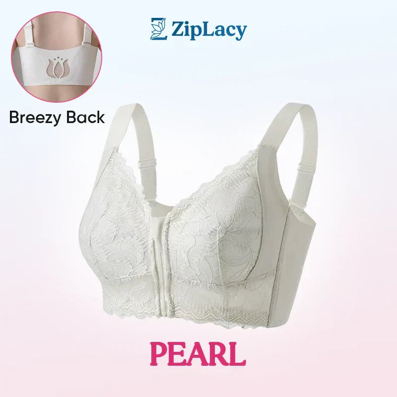 🤩LAST DAY SALE-49% OFF🔥Women's Comfortable Front Closure Lace Posture Support Bra