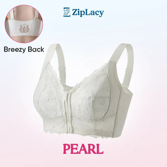 🤩LAST DAY SALE-49% OFF🔥Women's Comfortable Front Closure Lace Posture Support Bra