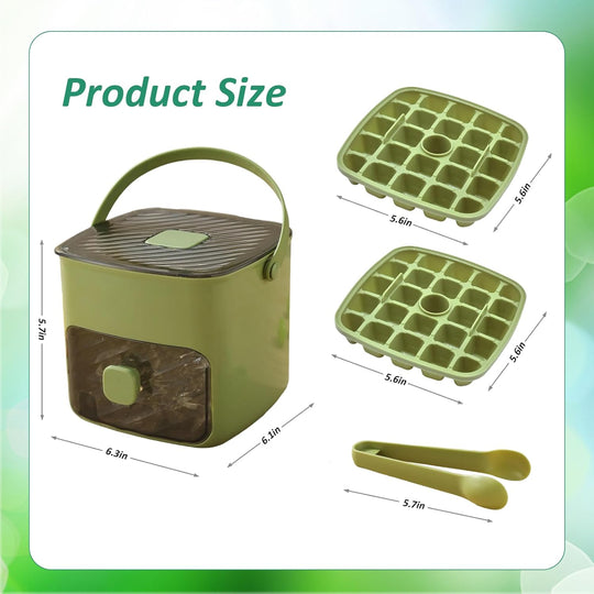 🥳2026 HOT SALE🥳💞50K+ SOLD!💥🥤🧊 50% OFF! Ice Cube Maker with Storage – 48 cubes at once, leak‑proof lid. Stackable, saves space. Includes ice scoop & tong. A summer essential. 🏖️✅