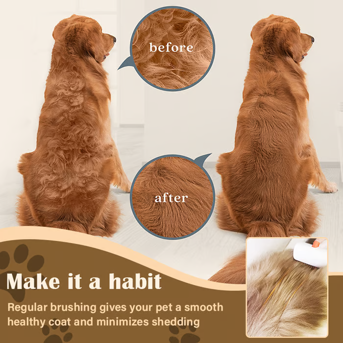 🔥2026 SALE - 2-IN-1 Pet Self-Detangling & Grooming Comb