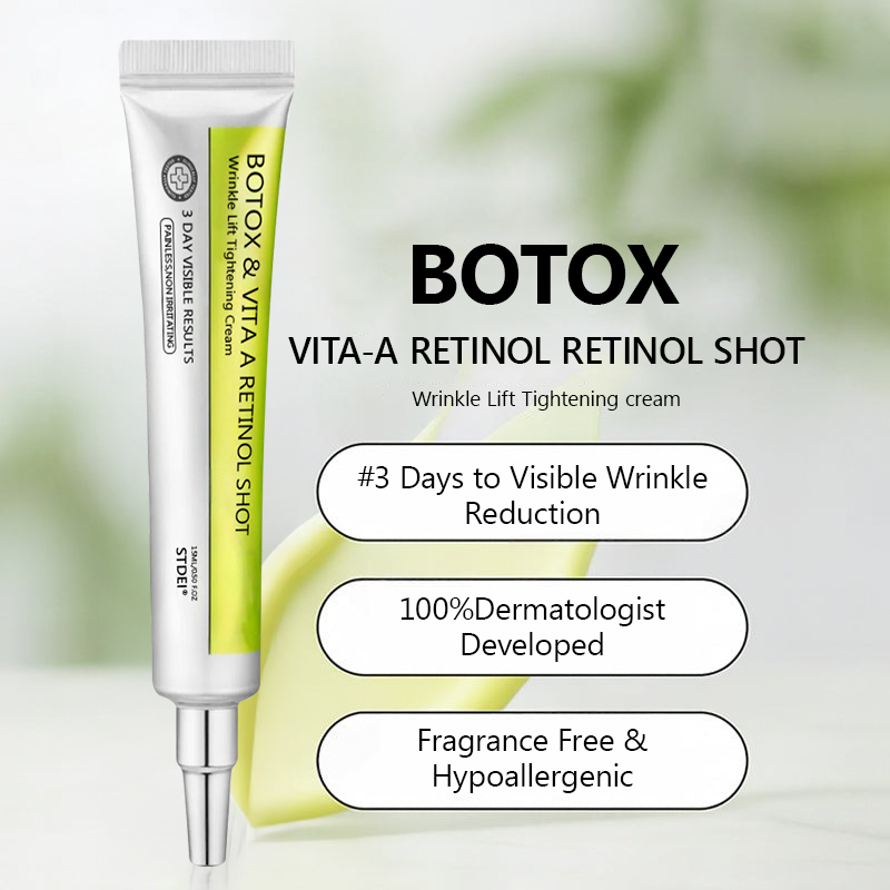 𝑶𝒇𝒇𝒊𝒄𝒊𝒂𝒍 𝑺𝒕𝒐𝒓𝒆👍| Faigh craiceann óg ar ais anois 💫STDEI® BOTOX & Uachtar Teannadh Ardaithe Roic VITA A RETINOL SHOT