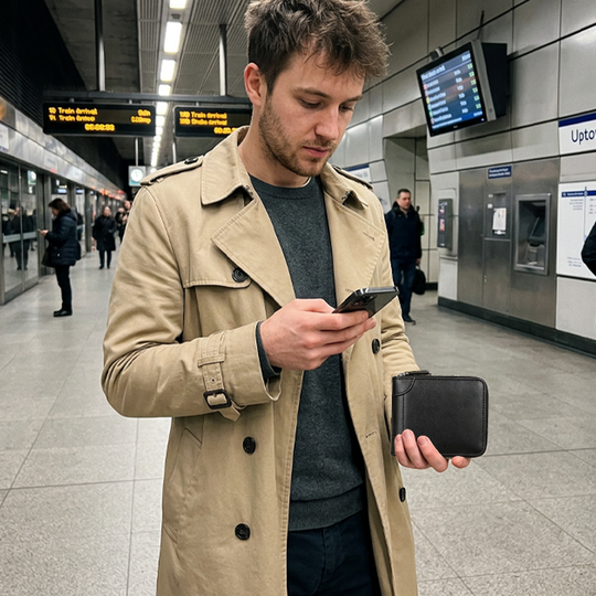 💳Multifunctional Card Holder with RFID Slot for Multiple Purposes