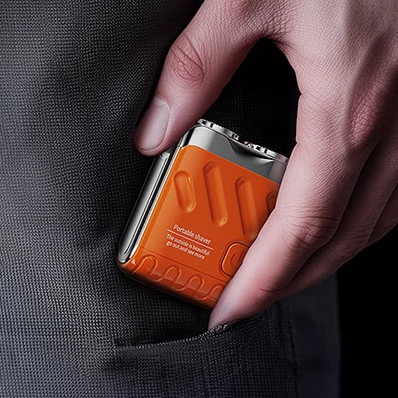 🔥2025 New Design 50% Off🔥Mini Electric Rotary Dual Ring Pocket Shaver